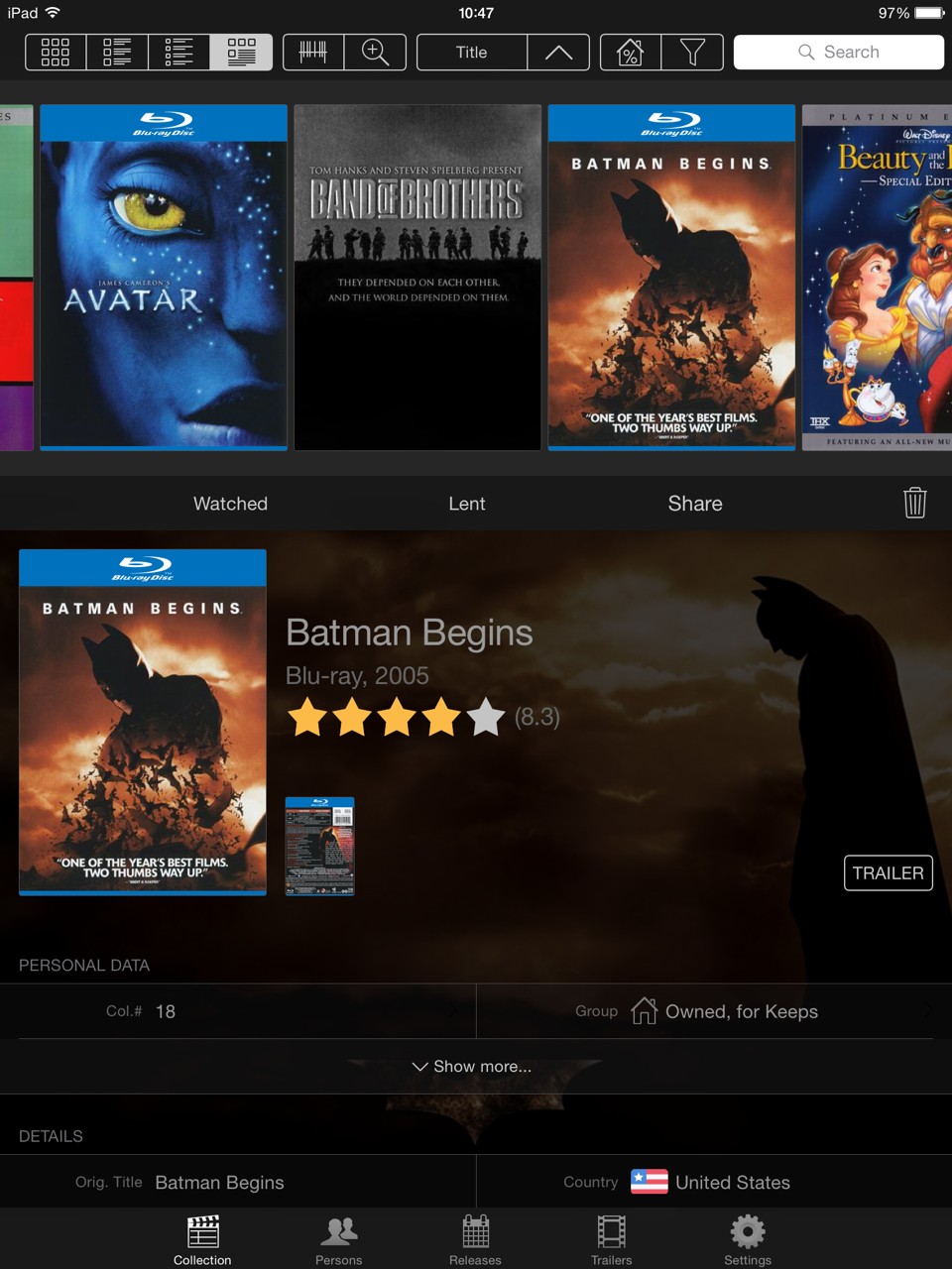 My Movies iPhone & iPad